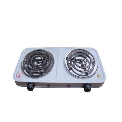 China Hotel 2000W Electric Double Burner Coil Stove for sale