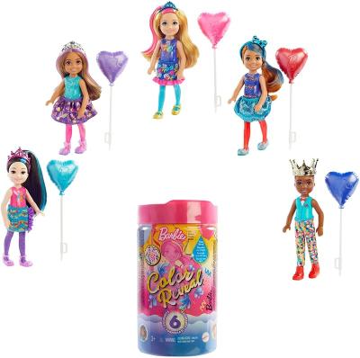 China Mini Party Series Stylish Beautiful Hair Color Change Toys Barbie Chelsea Color Reveal Doll Assortment Girl Toys For Children Gift for sale