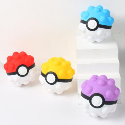 China Educational Silicone Pokeball Autism Relief Worry Stress Popit Push Noise Bubble Busy Balls Toys For Kids Adults Gifts for sale