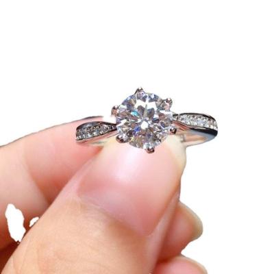 China 2022 Female Best-selling Personality Presina 2022 Diamond Ring Fashion New Micro-encrusted Single Diamond Ring Popular Hand Jewelry for sale