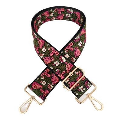 China For bag factory supplier hot sale webbing polyester comfortable printed cotton the beautiful for bag strap for sale