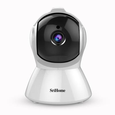 China SriHome SH025 NIGHT VISION WiFi Mini High Quality Radio IP Wifi Ptz Camera CCTV Two Way Audio IP Camera for sale