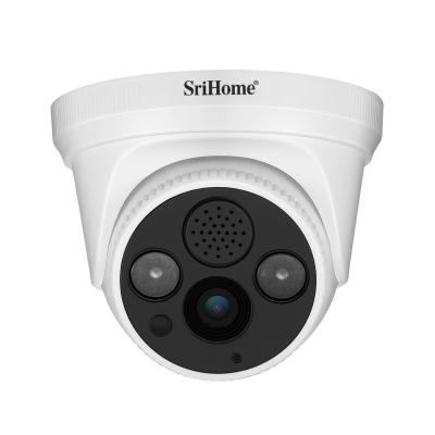 China Compatible NIGHT VISION SriHome SH030B Small Dome Indoor Turret IP POE Camera Night Vision POE Camera for sale