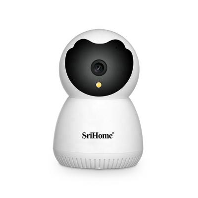 China PAN-TILT Srihome Popular Indoor CCTV Camera Built-in Microphone PTZ Spy Camera with Face Detection for sale