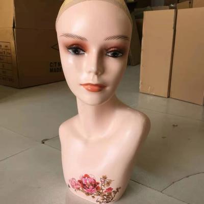 China With 2020 wig for display with beautiful shoulders wigs mannequin head for sale