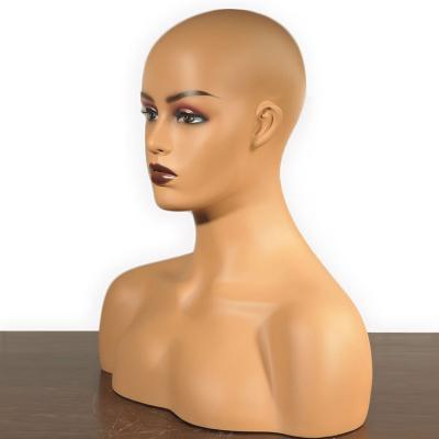 China With Female Wig Wig Display Mannequin Heads With Shoulders for sale