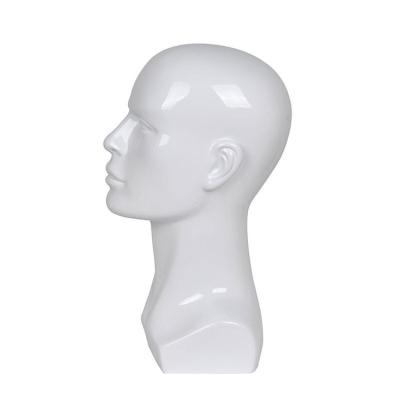 China Realistic Wig Display Factory Sale Polyethylene Male Mannequin Head for sale