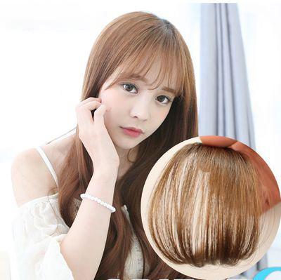 China realistic matte U-tip hair reality high temperature fiber invisible no trace ultra-thin air bangs in the hair for women and girls for sale