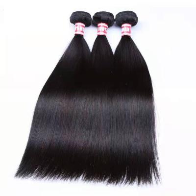 China Original Brazilian 10A Hair Pieces 100% Straight Hair 100g Raw Cuticle Aligned Hair Bundle Weave Bundle for sale