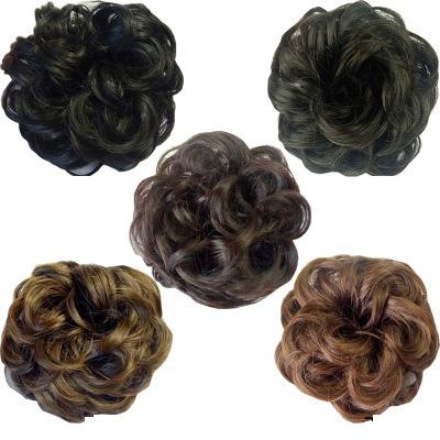 China Brown High Temperature Matte Natural Black Synthetic Hair Roller Matte Fiber Hair Bun Quick Donut Bun Bun Extension for sale