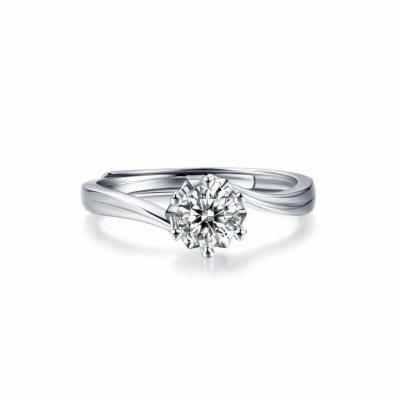 China D VSS1 Moissanite Jewelry 925 Sterling Silver 0.5/1/2/3 Carat Diamond for sale