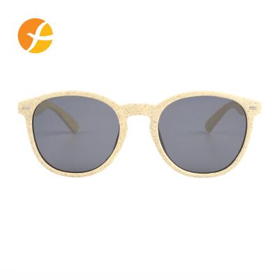 China New Anti Wheat UV400 Material Straw Degradable Recycled Plastic Sun Glasses Recycled To Customize Logo High Quality Sunglasses for sale