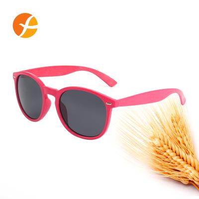 China Wholesale Custom Clear Bulk Anti UV400 Logo Sustainable New Material Wheat Straw Recycled Biodegradable Plastic Ladies Sunglasses For Men for sale