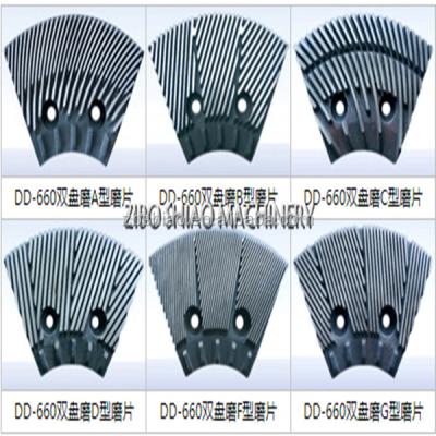 China Used for paper pulp double disc refiner plate for paper pulp mill/450-1100mm diameter for sale