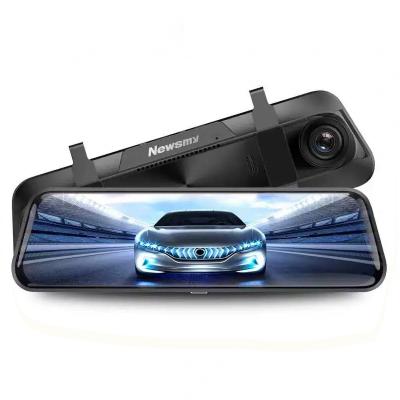 China 2022 Best Selling 9.66 Inch IPS Touch Screen Car Black Box 1080P Dual Camera NIGHT VISION 2022 Streaming Dash Camera for sale