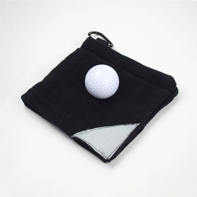 China QUICK DRY Amphibious Wet & Dry Custom Microfiber Golf Towel Terry Weave Custom Logo for sale