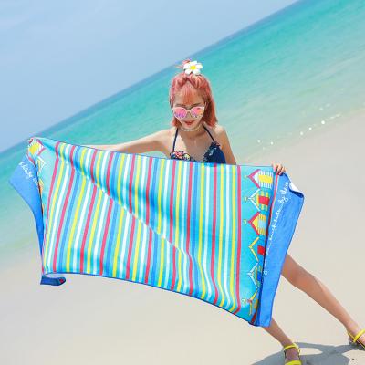 China Viable Custom Made Microfiber Terry Kids Jacquard Beach Towel Beach Towel Supplies for sale