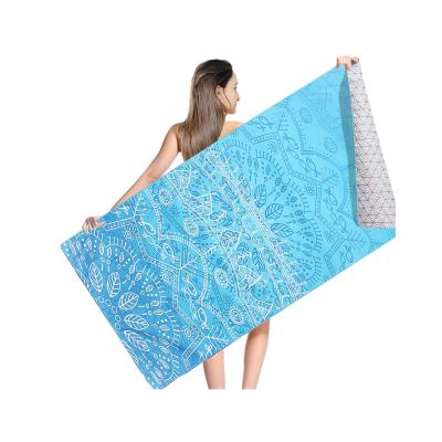 China Sustainable High Quality Wholesale Microfiber Recycled Sand Proof Towel Quick Dry Beach for sale