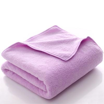 China Quality absorbent custom fleece fabric edgeless coral towel for car for sale