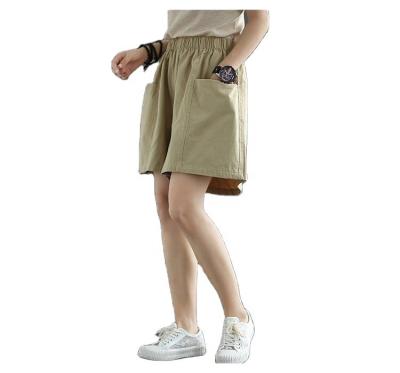 China Hot Selling Breathable American Cotton Workwear Outer Pocket Shorts Ladies Casual Loose Shorts for sale