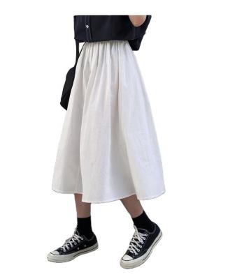 China High quality and cheap black and white skirt one size two color ladies cotton skirt for sale