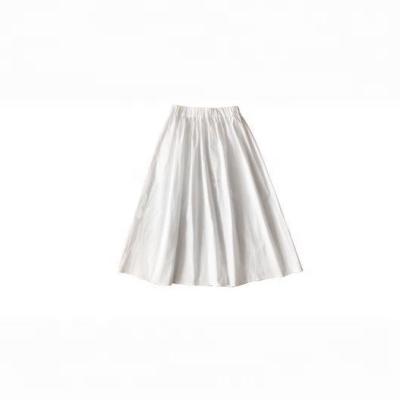 China High quality girls one size 2020 hot sale girls cotton umbrella skirt pure white fashion skirt casual skirt for sale