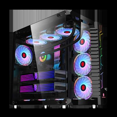 China Office 2021 New Arrive Hot-selling OEM Full Tower Tempered Glass ATX PC Computer Gaming Case for sale