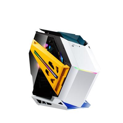 China 2020 Weird Aluminum Alloy New Arrival OEM M-ATX PC Gaming Case for sale