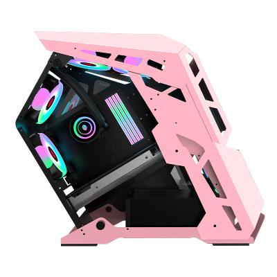 China 2021 high quality and newest full PC design tower gaming computer case desk with quite good quality and factory price for sale