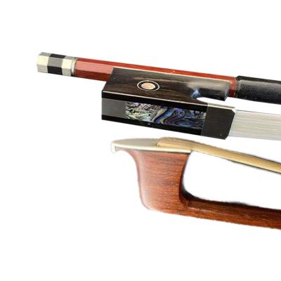 China Handmade Wooden Professional Fiddle Brazil Violin Accessories Bow With Horsehair for sale