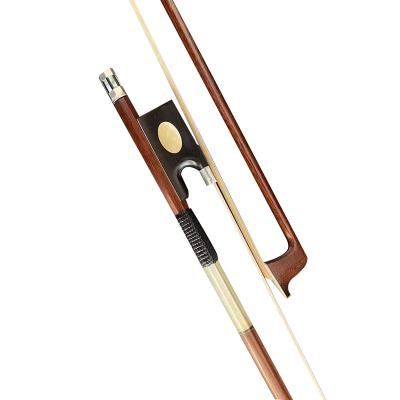 China Violin Musical Instrument Accessories Sandalwood Horse Hair Round Stick High Quality Violin Bow for sale