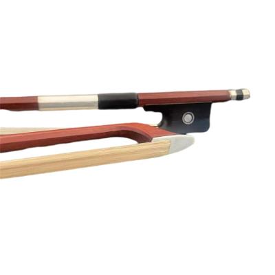 China High Quality CELLO Octagonal Shape Brazil Pearl Eye Hot Selling Wooden Violin Bow for sale