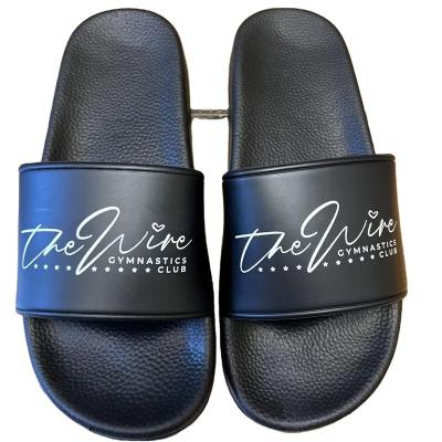 China Damping Empty Slipper Logo Men School Sliders Footwear Promotional Unisex Custom Sublimation Slide Good Quality for sale