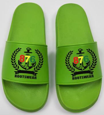 China Hot Selling Men's Sandal Cushioning Slips With Logo Shoes PVC Sandal Customize Mens Slippers PVC Beach Men Slippers for sale