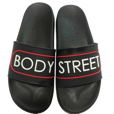 China Wholesale Cushioning Slides Custom Logo Popular Product PVC Custom Slippers With Logo Mens Slippers Custom Logo Slide Sandal for sale