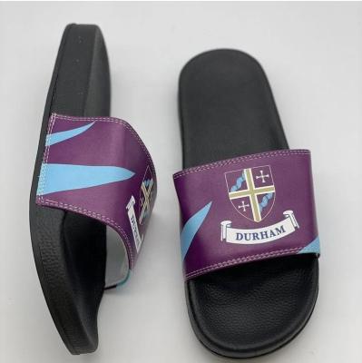 China Cushioning Newcomers Wholesale Logo Slides House Luxury Home Interior Sublimation Custom Logo Designer Slippers For Girls Custom Made for sale