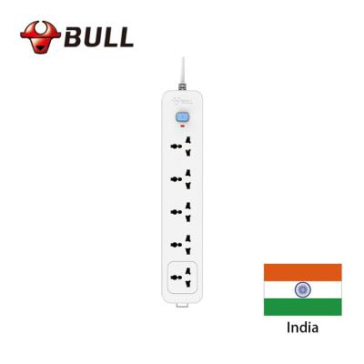 China India South Africa Supplier Factory Installation Multi Plug Socket Standard 5 Way 3m Easy Extension Power Cord Mains Plug Surge Protector for sale