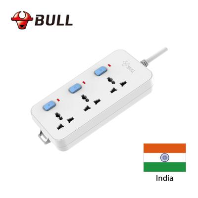 China Newest Promotion Price South Africa Standard 3 Way 3 Way Switch Easy Installation Multi Plug 5m Power Cord Electrical Extension Socket for sale