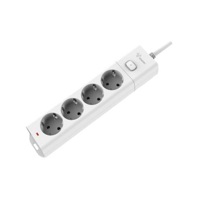 China Easy Installation Many Years Factory Indonesia EU Standard 4 Way Universal 3m Power Cord Extension Power Strip Socket for sale