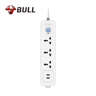 China Cambodia Quality EU 250V/10A 3 Outlet 2 USB Standard Strip Power Easy Easy Installation Cambodia Quality Extension Electrical Socket for sale