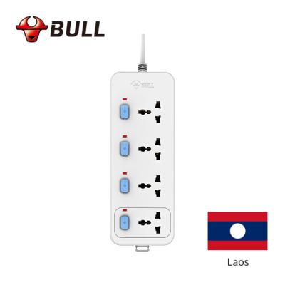 China High Quality Hot Selling Laos USA Standard 4 Way Power Extension Cord Power Extension Surge Protector Plug Easy Installation for sale