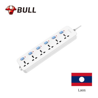 China Easy Installation High Grade Laos 6 Witch 3 Meter Power Cord Universal Surge Plug 6 Extension Table Socket for sale