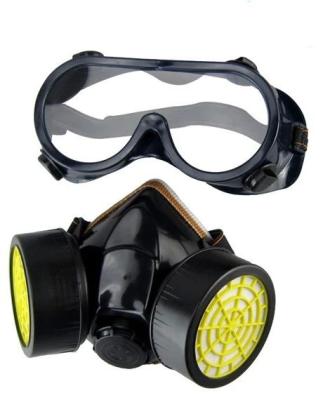 China Volume concentration of toxic gas < =0.1% Replaceable Type Activated Carbon Filter Gas Mask For Chemicals for sale