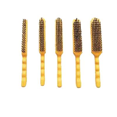 China USA Style Wire Brush Wire Brush Wood Handle Cleaning Stainless Plastic Brass Brush for sale