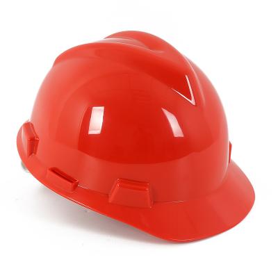 China High Quality Construction Works Six / Eight Point Industrial Safety Helmet HDPE for sale