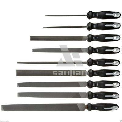 China Good price 9pcs steel file set with canvas bag packing for sale