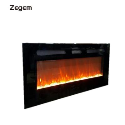 China Black Household 1520mm Double Frame Use Wall Mounted And Electric Incorporated Fireplace for sale