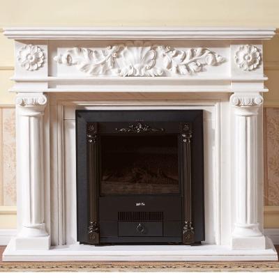 China Commercial Hot Selling Decorative Stone Marble / Granite Indoor Fireplace for sale