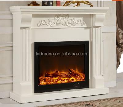 China White Heaters Fireplace Frameless Decor Model 8065 en venta