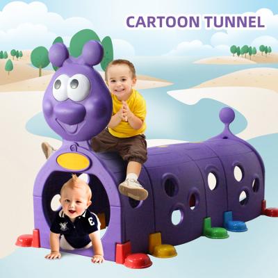 China Durable Cheap Kids Playground Game Toys Worm Tunnel Plastic Material Custom Tunnels For Sale for sale